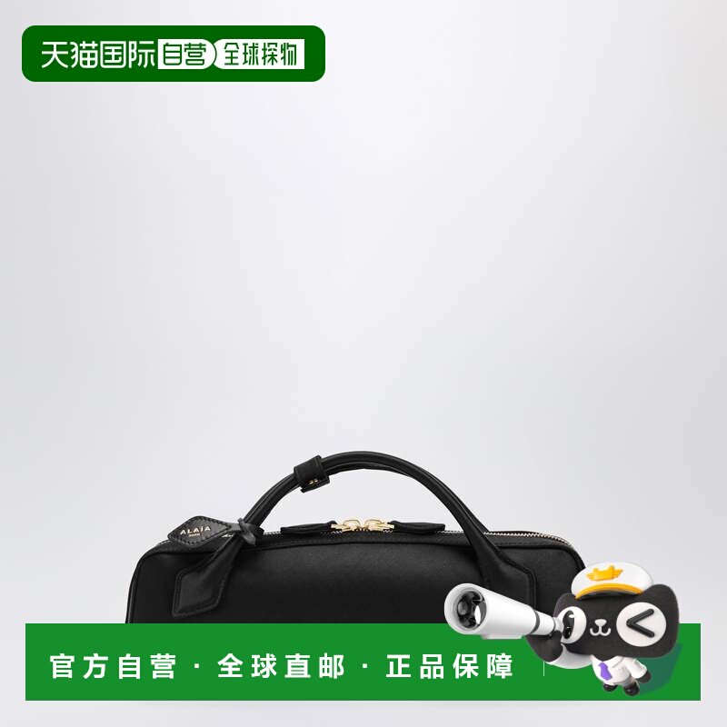 香港直邮alaia 女士 Le Teckel 真丝绸缎手包(黑色) AA1S06026A02