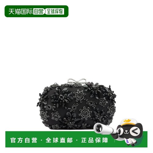 1h可退 香港直邮Self-Portrait 女士 绸缎水晶手包 RS26304BBLACK