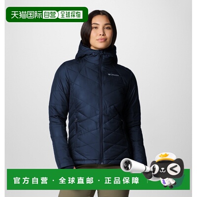 自营欧洲直邮Columbia Heavenly™ 女士海军蓝连帽保暖外套