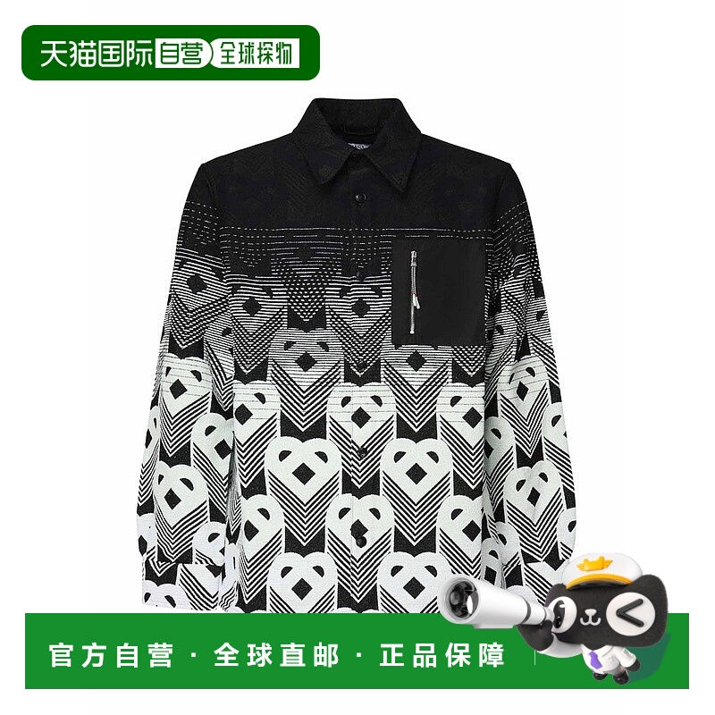 1h可退 香港直邮Casablanca 男士 卡薩布蘭卡漸層字母夾克 MPF25J