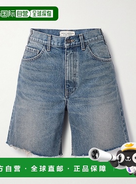1h可退 香港直邮NILI LOTAN 女士 Russel 磨破牛仔短裤 12574W120
