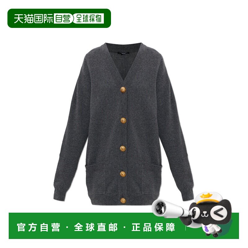 1h可退 香港直邮BALMAIN 女士外套 GF1KO003KI879AY SS2026 灰色
