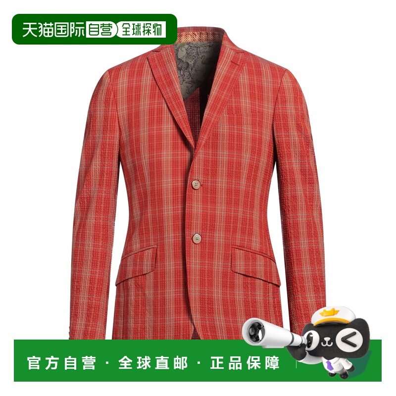 1h可退 香港直邮Etro 艾特罗 男士 西装外套 red红色 舒适时尚,男装,商务正装西服,淘宝优惠券,粉丝福利购,淘宝优惠卷
