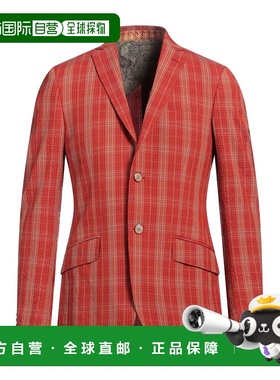 1h可退 香港直邮Etro 艾特罗 男士 西装外套 red红色 舒适时尚