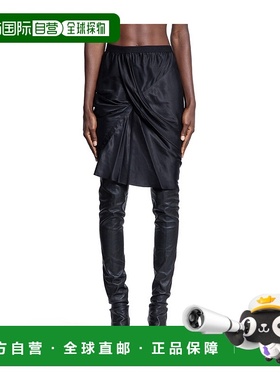 香港直邮Rick Owens 松紧腰半身裙 RP02E4347HSCHa字裙