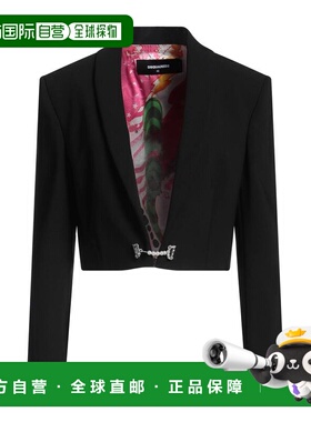 香港直邮Dsquared2 二次方 女士 西装外套 black黑色 舒适时尚