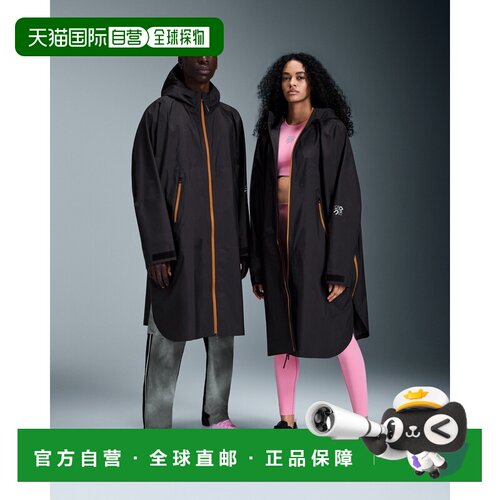 自营欧洲直邮On昂跑 Cape LOEWE男女同款黑色聚酯纤维防水斗篷