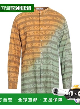 1h可退 香港直邮Acne Studios 艾克妮 男士 花纹衬衫 green绿色