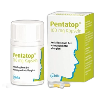 欧洲直邮德国Pentatop色甘酸钠过敏抗炎食物过敏口服100mgX50粒