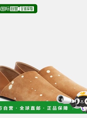 香港直邮J.W. Anderson 女士 Babouche M 绒面革便鞋