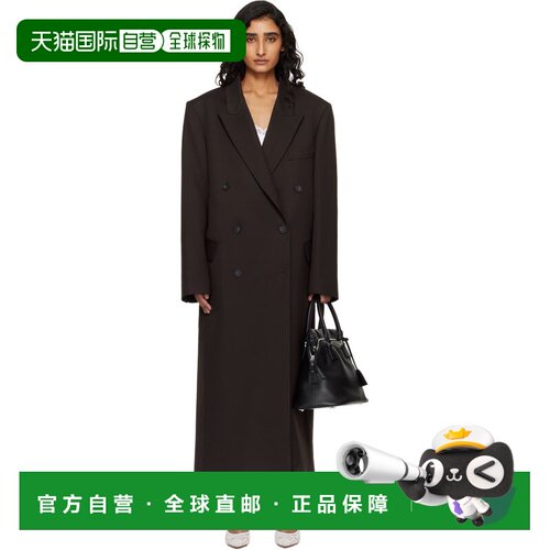 香港直邮The Frankie Shop 女士 棕色 Jane 大衣