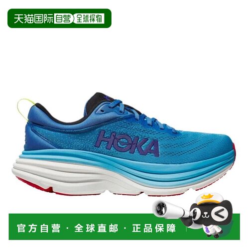 自营欧洲直邮HOKA BONDI 8 男士蓝色网布户外鞋新款