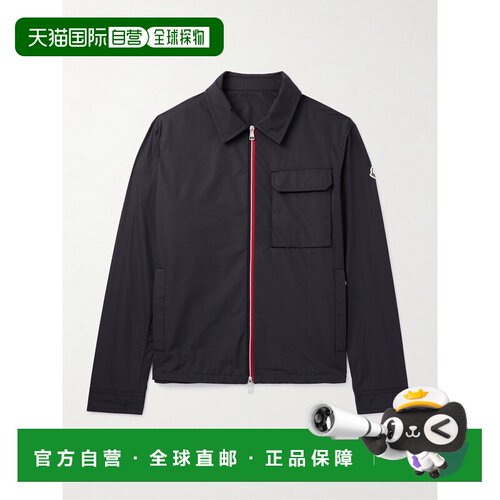 1h可退 香港直邮Moncler 盟可睐 男士 Logo-Appliqued Shell 罗缎