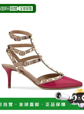 1h可退 【99新未使用】香港直邮Valentino 尖头铆钉高跟鞋 MW0S03