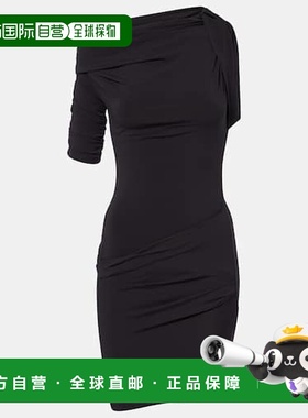 香港直邮Jacquemus 女士 Drapeado 针织迷你连衣裙包臀裙