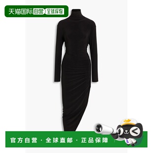 女士 香港直邮NORMA 卡玛丽 诺玛 不对称弹性针织高领连衣 KAMALI