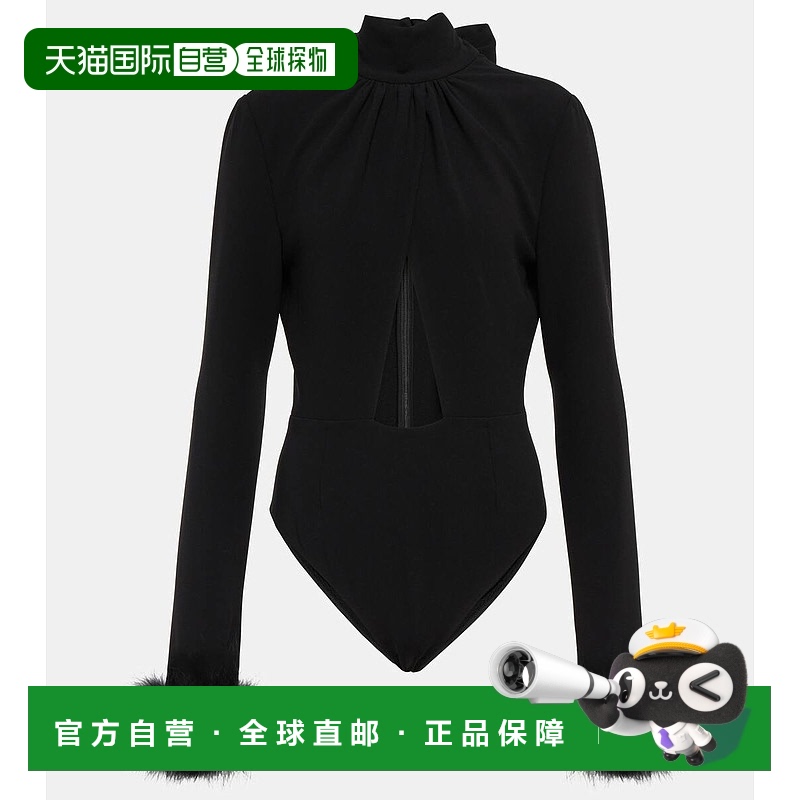 1h可退 香港直邮magda butrym 女士 羽毛边剪口连体衣 001336
