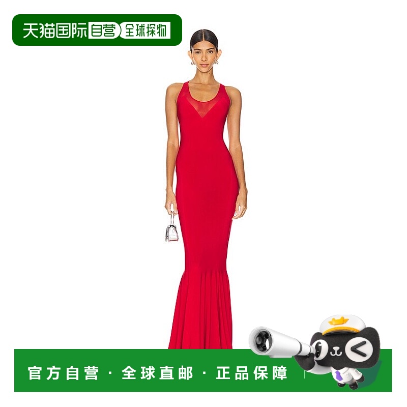 1h可退 香港直邮NORMA KAMALI 诺玛 卡玛丽 女士 鱼尾礼服裙 KK22