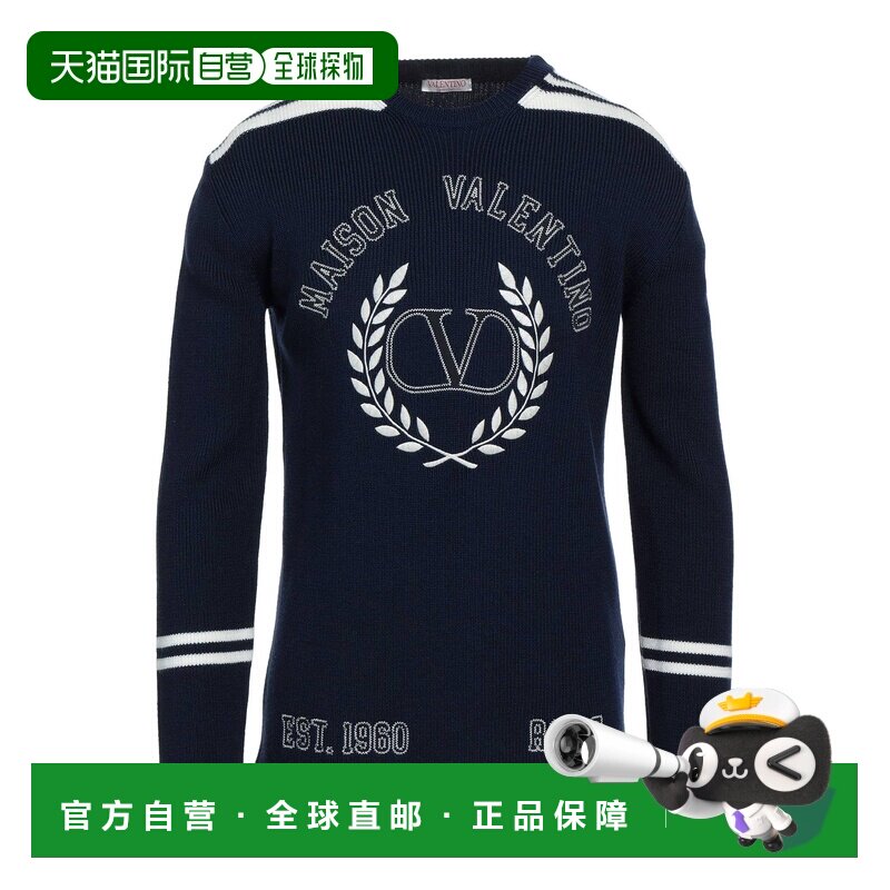 1h可退 香港直邮valentino 华伦天奴 男士 毛衣 blue蓝色 舒适时