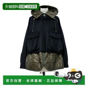 香港直邮Sacai 'Melton' 夹克 2508067羊毛绗缝