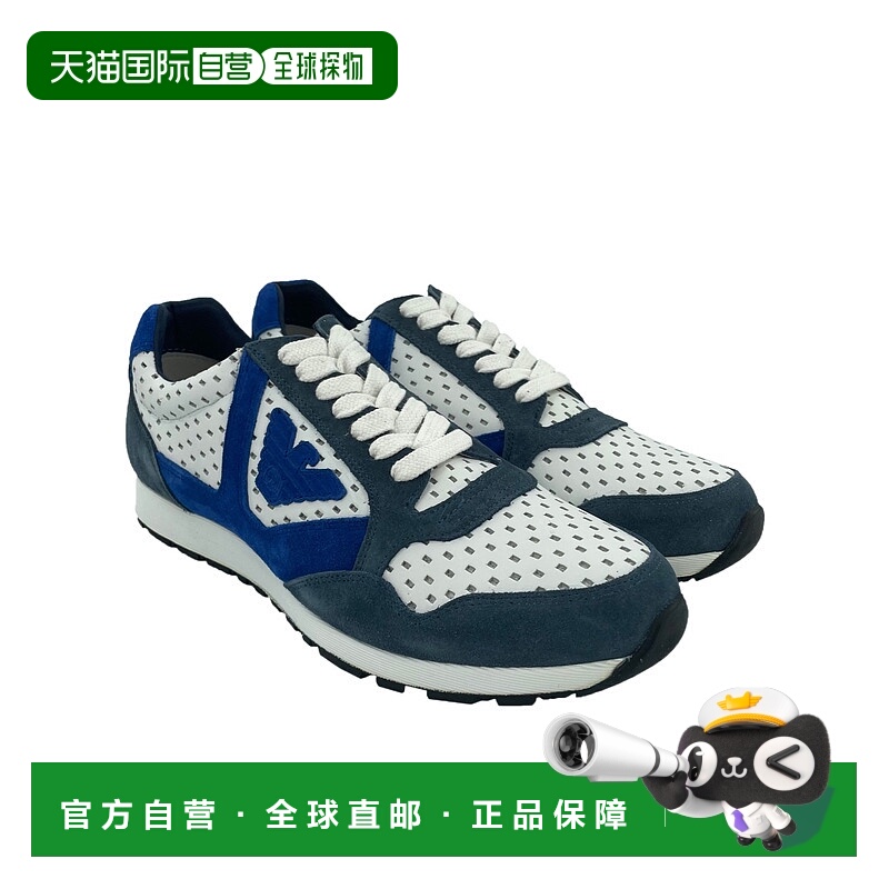 香港直邮Emporio Armani 网眼鹰标运动鞋 X4X095XE542