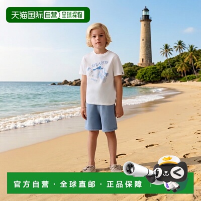 欧洲直邮Bonpoint小樱桃 Egon休闲短裤 男孩蓝色棉质