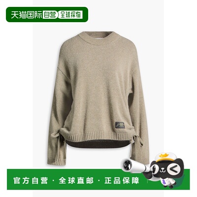 香港直邮GANNI 甘尼 女士 羊毛混纺毛衣 K24312711804DUSTYOLIVE