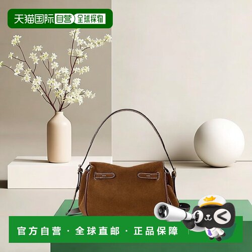 自营欧洲直邮RALPH LAUREN拉夫劳伦 绒面革迷你PoloID挎包斜挎包