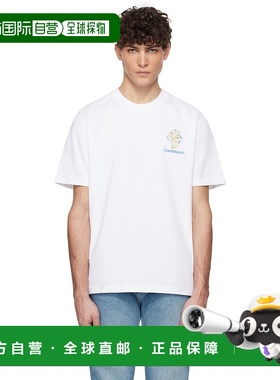 1h可退 香港直邮Casablanca 男士 白色 Diamond Column T 恤 MPS2