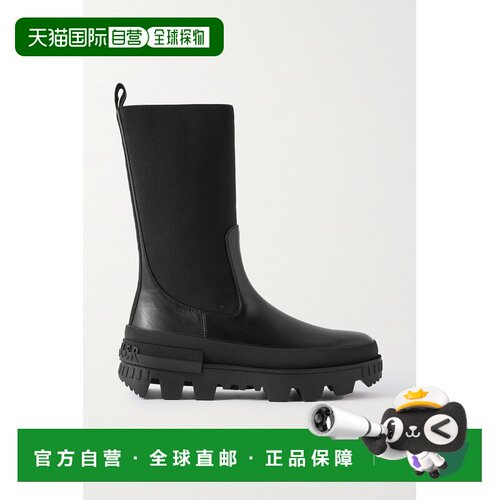 1h可退 香港直邮Moncler 盟可睐 女士 Neue 皮质切尔西靴 4F00020