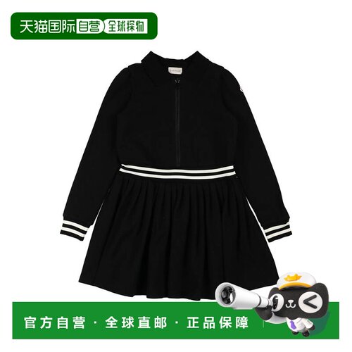 香港直邮Moncler 盟可睐 女童 连衣裙童装 black黑色 舒适时尚