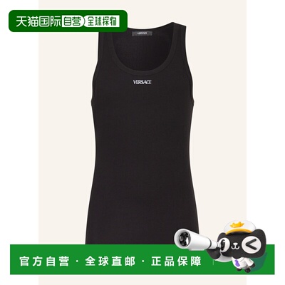 香港直邮VERSACE 男士背心 100152080013000 CO 黑色 Undershirt