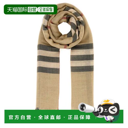 1h可退 香港直邮BURBERRY 女士围巾 8097026A2021 CO 棕色 Burber