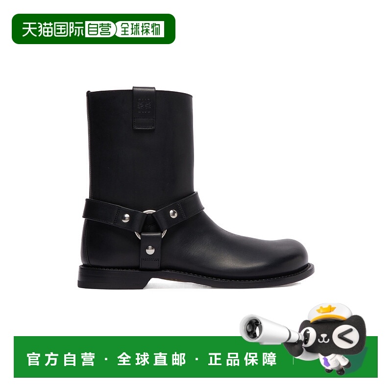 香港直邮Loewe biker Campo 机车踝靴 LOEYZ2P6厚底鞋女靴