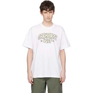 男士 I0362 1h可退 WIP Script T恤 Cloud 香港直邮CARHARTT 白色