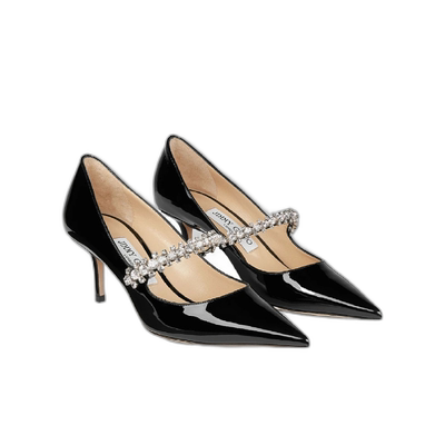香港直邮 Jimmy Choo Bing 晶饰高跟鞋 BINGPUMP65PAT单鞋