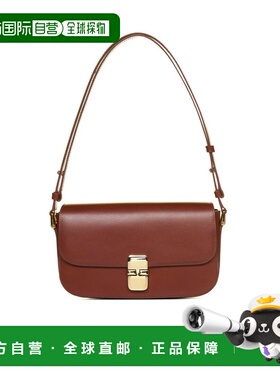 1h可退 香港直邮A.P.C. 女士 徽标搭扣单肩包 PXBMWF61615