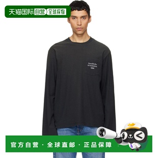 艾克妮 男士 黑色徽标 1h可退 恤 Studios CL0415 香港直邮Acne