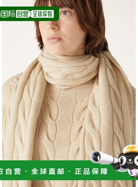 自营欧洲直邮Loro Piana 女士白色婴儿羊绒围巾