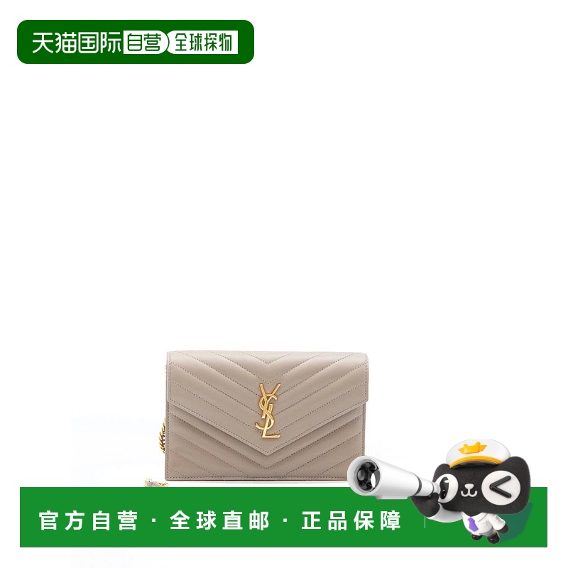 1h可退 香港直邮Saint Laurent 圣罗兰 女士 CASSANDRE绗缝信封链