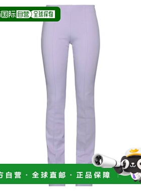 1h可退 香港直邮Sportmax 斯宝麦斯 女士 休闲长裤 purple紫色 舒