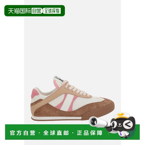 香港直邮Chloe 蔻依 女士 Kick 网纱绒面革运动鞋 CH25W07IVD6D3