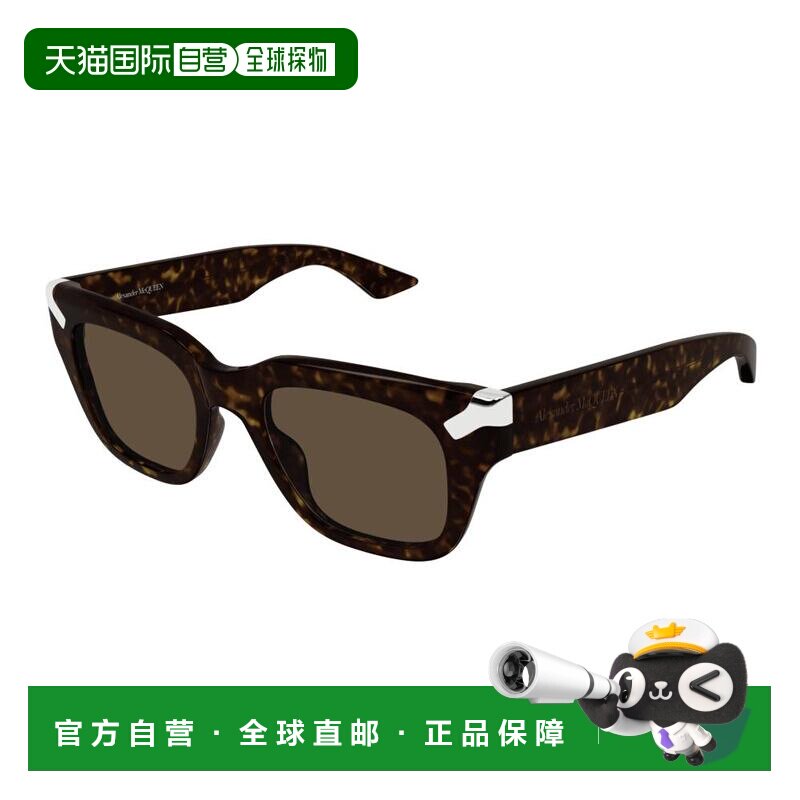 1h可退 香港直邮mcqueen 亚历山大 麦昆 男士 徽标太阳镜 AM0439S