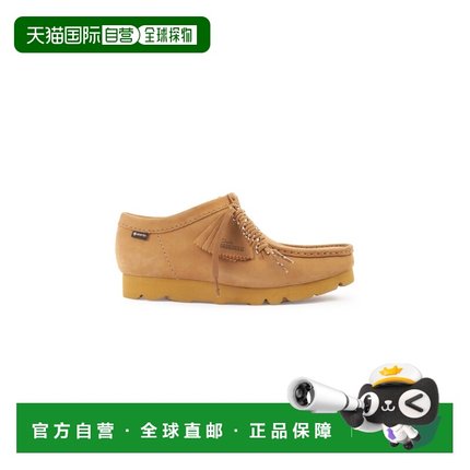 自营欧洲直邮Clarks Wallabee男士棕色防水低帮鞋