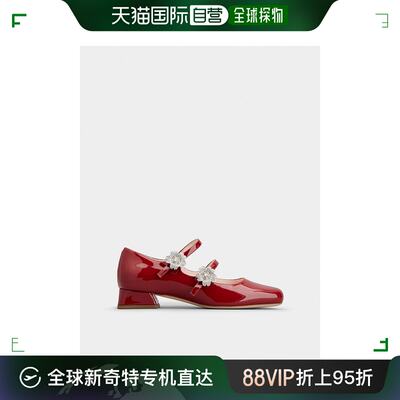 欧洲直邮rogervivier（罗杰 维维亚）女士漆皮鞋面，圆头平底鞋/