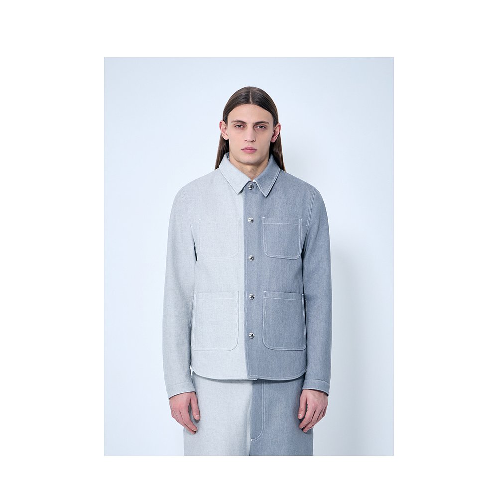 1h可退 香港直邮Thom Browne 汤姆 布朗 男士 对比色工装夹克 MJO