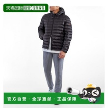 香港直邮Paul & Shark 黑色连帽绗缝羽绒服 C0P2008高端流行