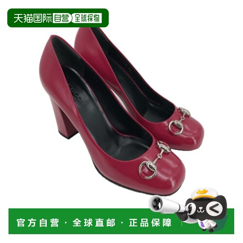 1h可退 香港直邮Gucci 粗跟高跟鞋 388920CLG00一脚蹬单鞋