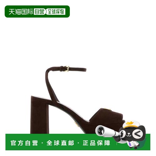 香港直邮PRADA 女士凉鞋 1XP48BF095008F0003 AW2025 棕色 Brown
