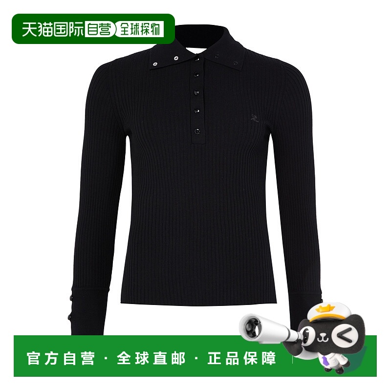 香港直邮Courreges 长袖针织Polo衫 COU8D4RH